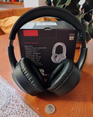 Cuffie Bluetooth Senza Fili M16 Autonomia 82 Ore