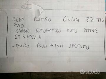 Cambio automatico alfa romeo giulia