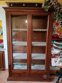 vetrina in legno 