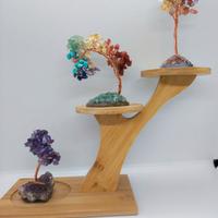 Base Multifunzione in Legno per Esporre Piante