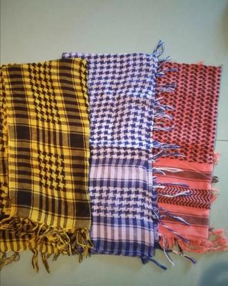 sciarpa shamangh kefia araba a scacchi in cotone 

