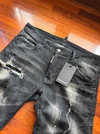 Dsquared2 Jeans Uomo Denim Nero