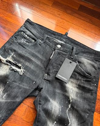 Dsquared2 Jeans Uomo Denim Nero