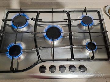 Piano cottura Hotpoint Ariston gas 5 fuochi