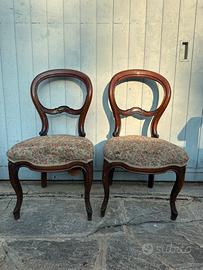 Coppia Sedie Luigi Filippo