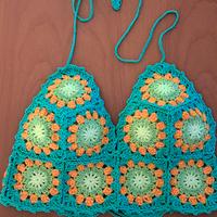 Top crochet in cotone