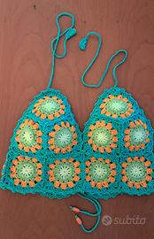Top crochet in cotone