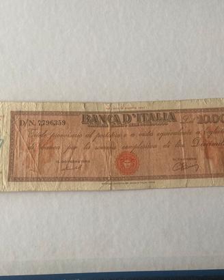 10.000 Lire Titolo provvisorio settembre 1949