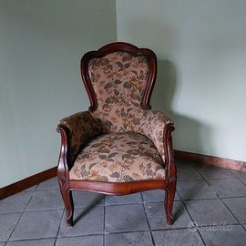 Poltrona stile Luigi Filippo fine 800