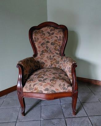 Poltrona stile Luigi Filippo fine 800