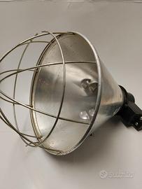 Lampada industriale vintage riflettore officina 