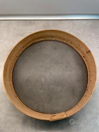 Antico setaccio farina in legno