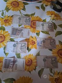 Banconote lire 1000.