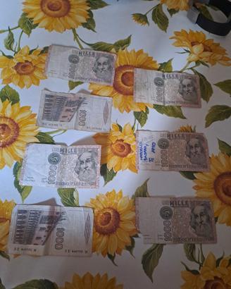 Banconote lire 1000.
