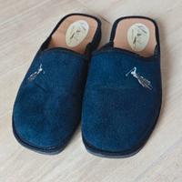 Pantofole Uomo/Unisex Blu Logo Polo Tg 41/42 Made