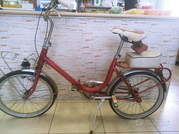 Bici pieghevole vintage rossa