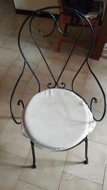 sedie in ferro battuto 