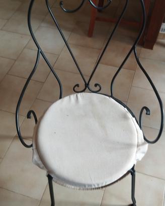 sedie in ferro battuto 