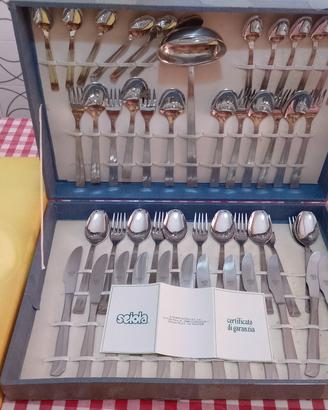 Posate Sciola Acciaio Inox - set da 12 - 49 pezzi