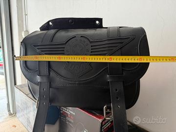 Borsa Laterale Custom in Vero Cuoio Rigido (Stile