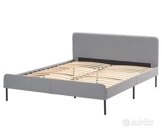 struttura letto matrimoniale IKEA SLATTUM grigio