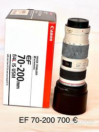 obiettivo canon EF 70-200 F4L IS USM