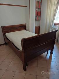 letto a barca epoca 800 in noce