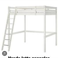 Letto a soppalco modello Ikea 1 piazza e mezza