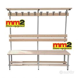 Panca spogliatoio GATEPRO  200cm con appendiabiti
