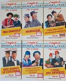 Lotto 10 VHS Stanlio e Ollio