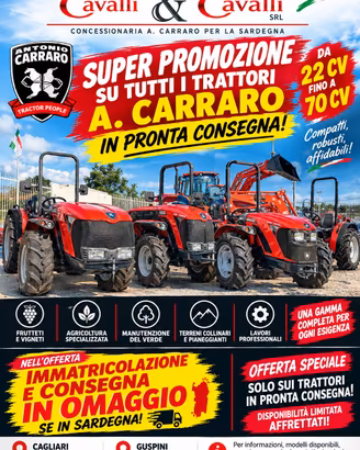 Trattori A.Carraro in SuperPromo - Settembre !