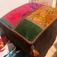 Pouf persiano quadrato patchwork – artigianale