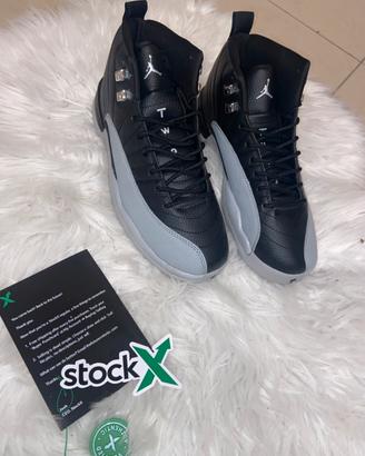 Air Jordan 12 Retro Black/Grey – Sneakers uomo