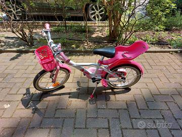 Bicicletta bimba con rotelle