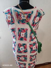 articoli Abito/gilet lungo crochet, Granny Square 