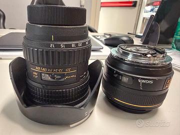 Tokina 12-24 F4 e sigma 30mm 1:1.4
