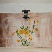SCAROLA IN LEGNO DECORATA
