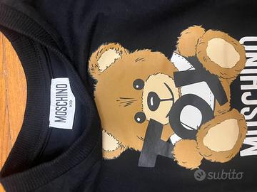Tshirt nera a manica corta bambino Moschino