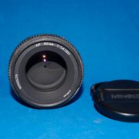 Minolta AF 50 mm f 1.4, tappi