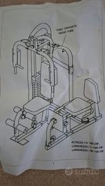 Panca multifunzione completa