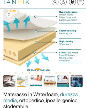 materasso NUOVO 80X200
