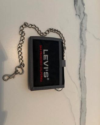 Portafoglio Levi's con catena