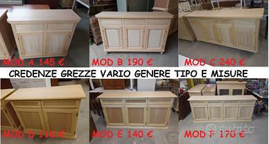 Mobili grezzi NUOVI in Svendita