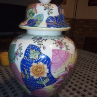 Vaso cinese floreale antico