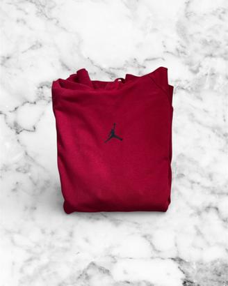 Jordan Felpa con Cappuccio Rosso da Uomo