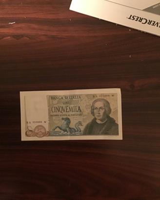 Cartamoneta da lire 5000