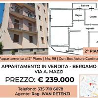 APPARTAMENTO mq 98 con box e cantina