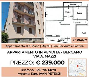 APPARTAMENTO mq 98 con box e cantina