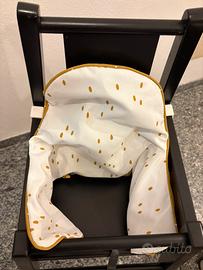 Seggiolone pappa di cintura di sicurezza.