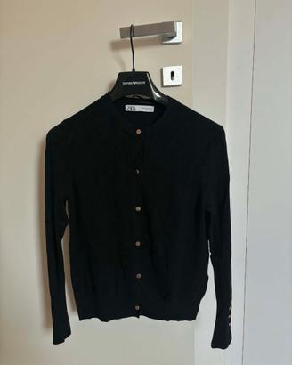 CARDIGAN ZARA SCOLLO A V    TG. S / M VISCOSA